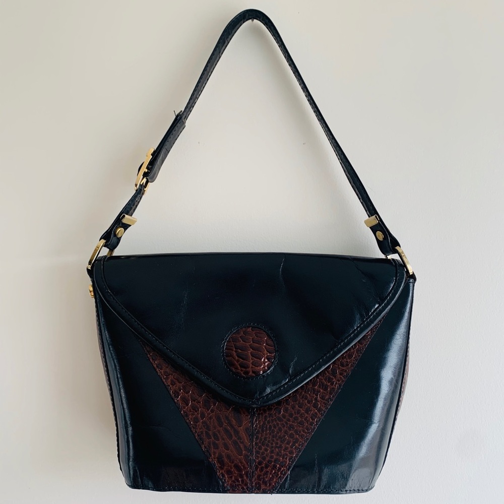Vintage mini leather handbag